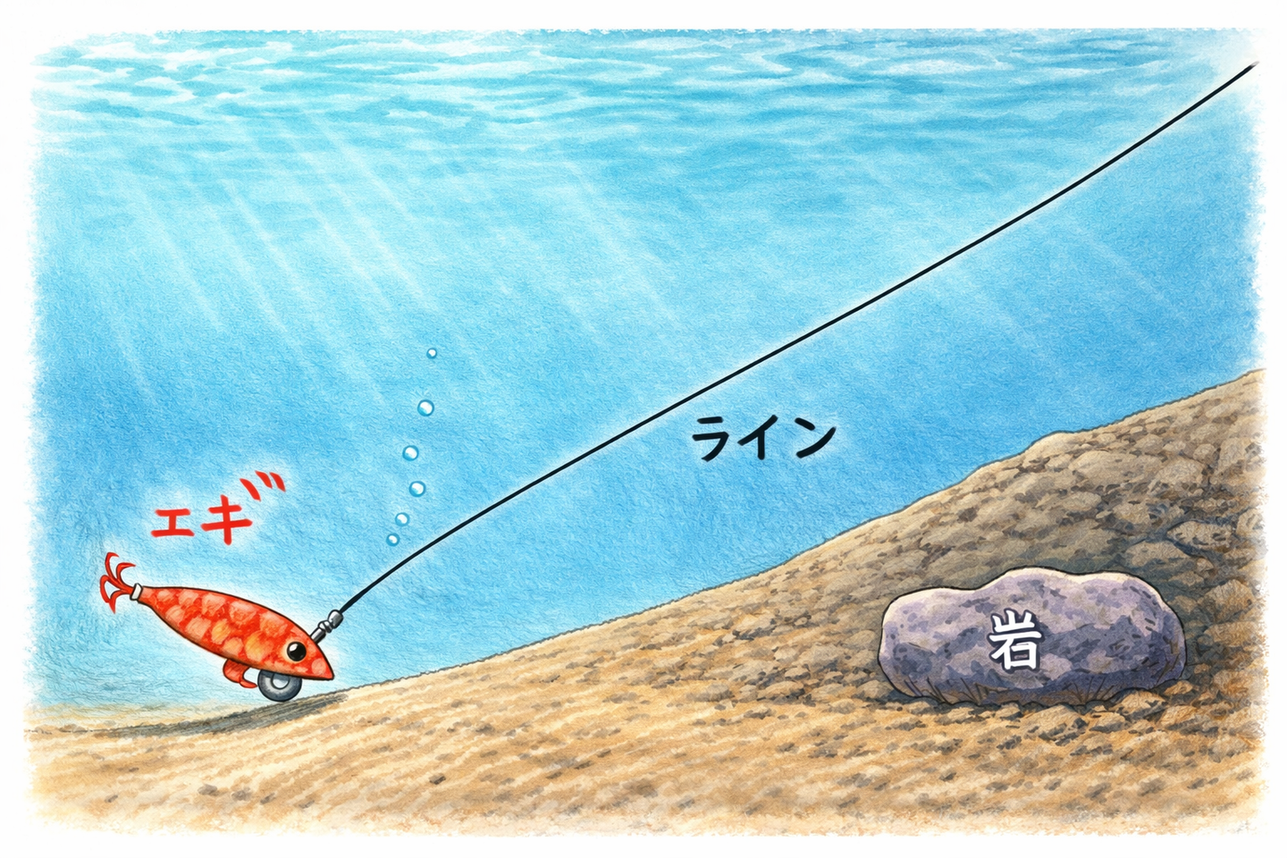 エギをロストさせない