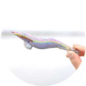 釣れるけどロストしない桐製のエギを販売しています