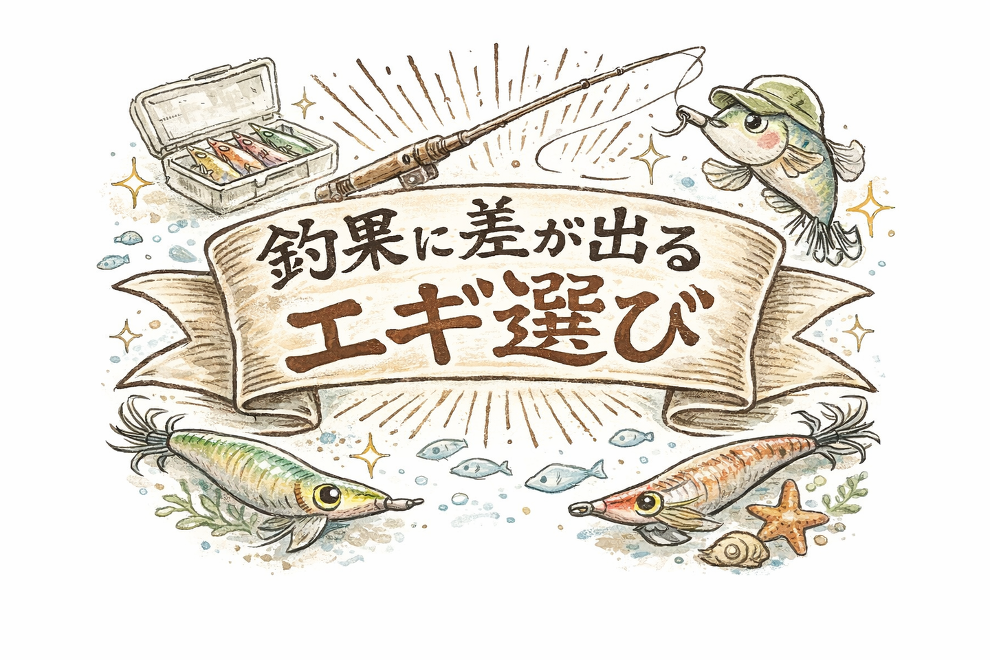 エギング エギの選び方｜カラー・サイズ・沈下速度