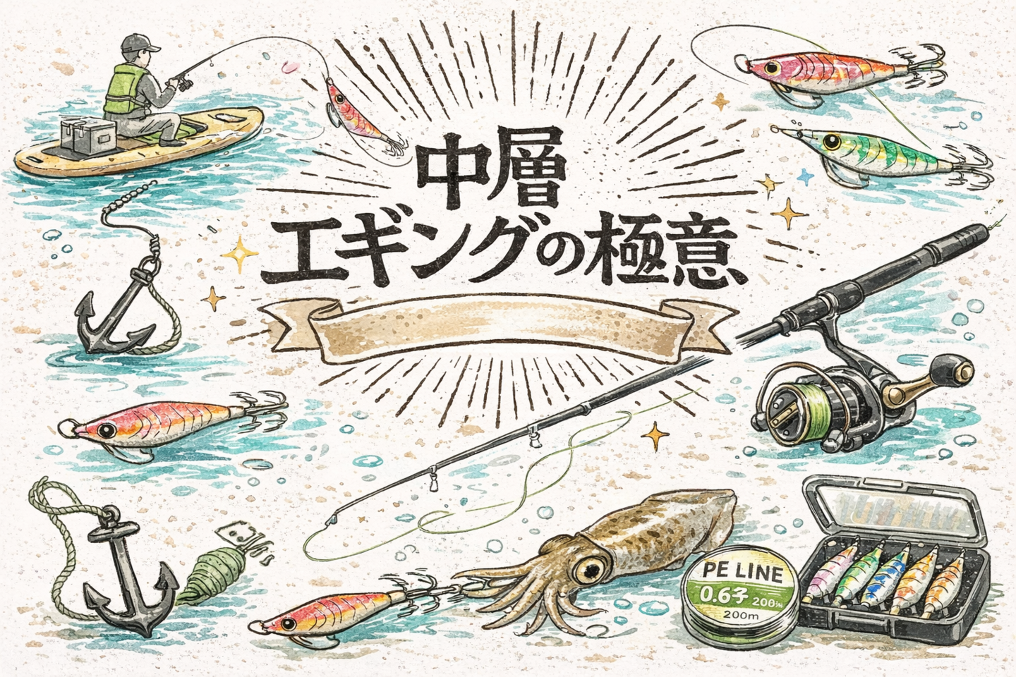 中層エギングの極意