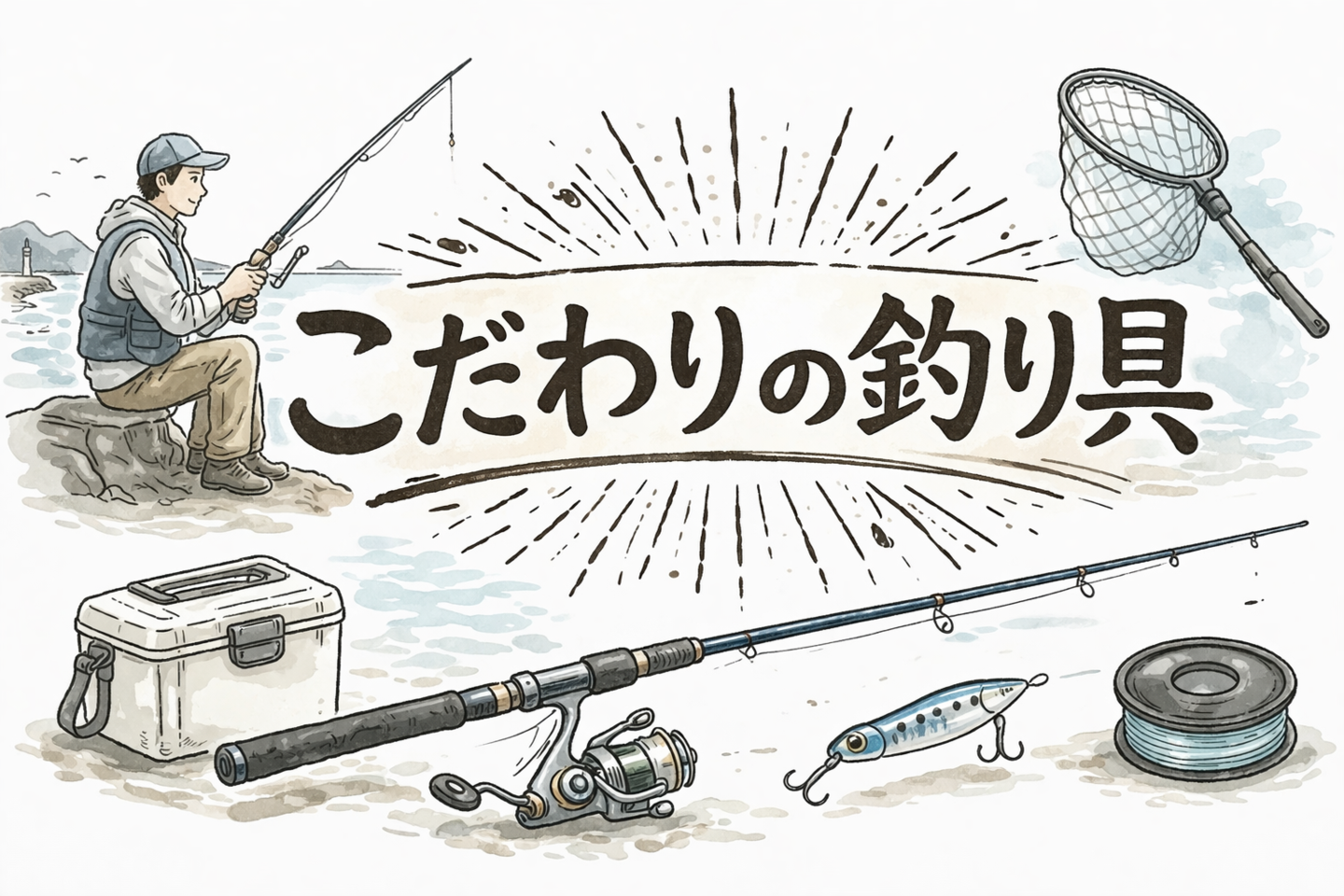 釣りを楽しむための道具たち